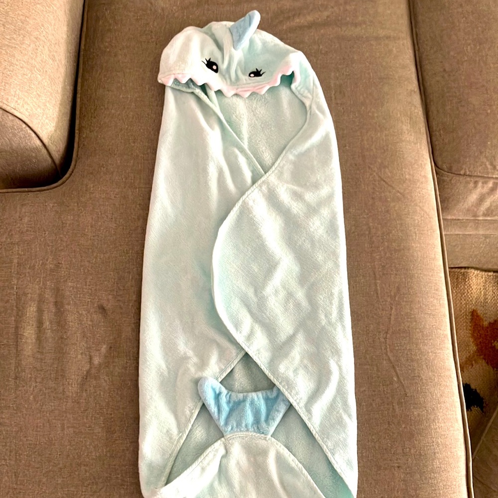 Organic Cotton Baby Shark Towel
